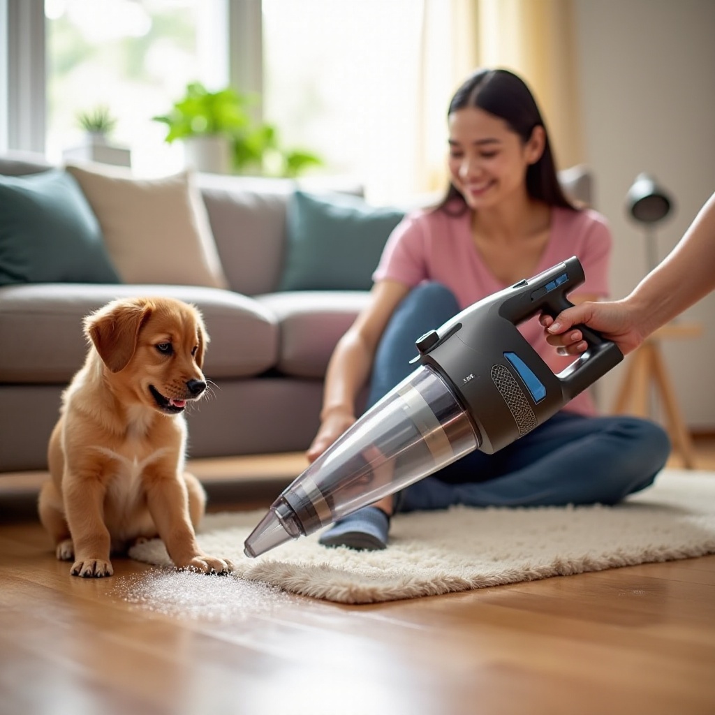 handstofzuiger hondenhaar