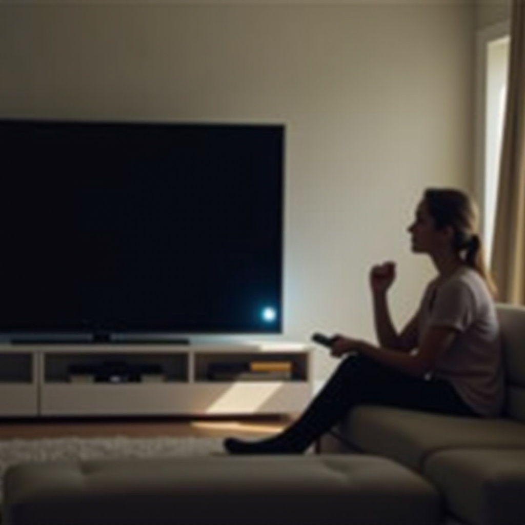luz branca piscando na TV Vizio