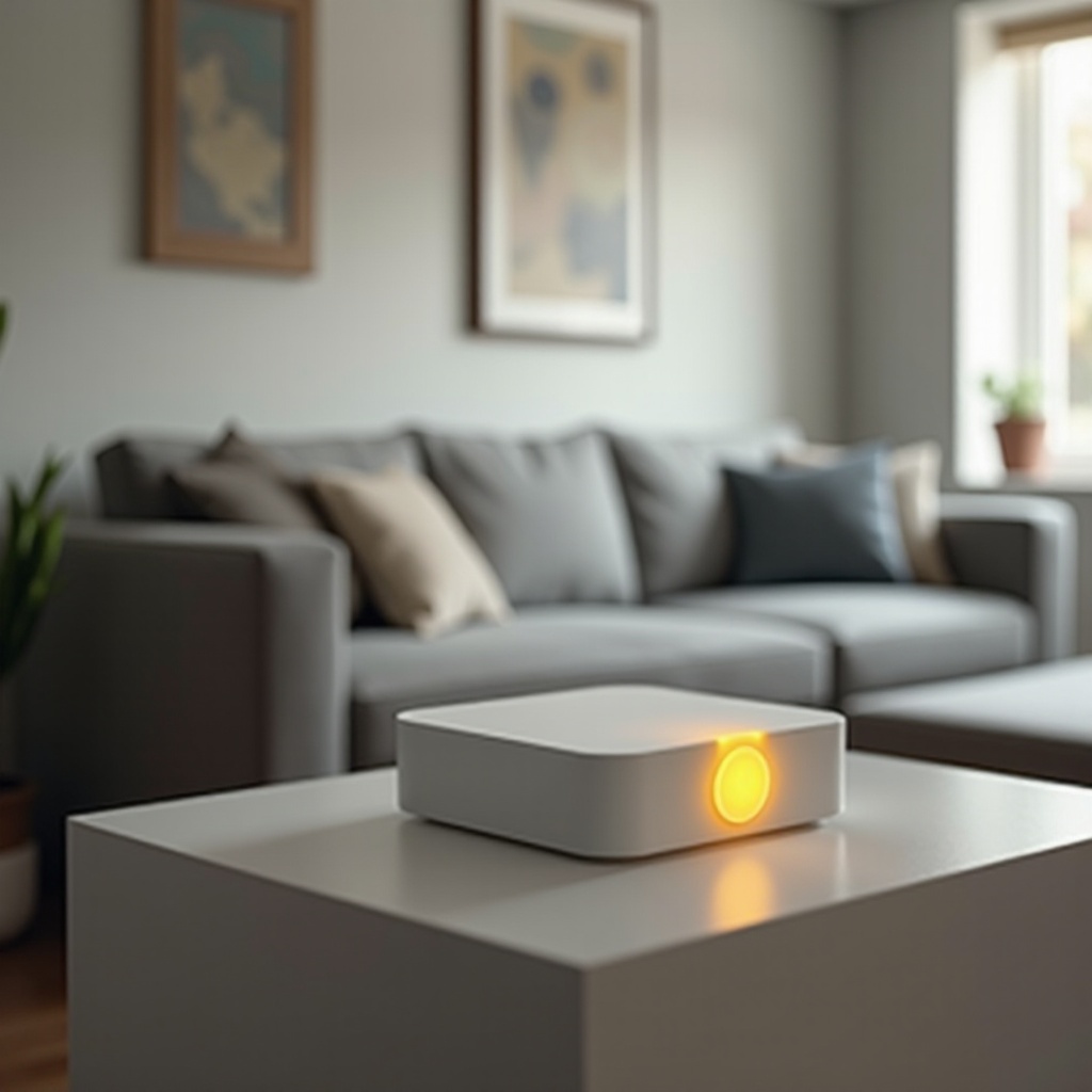 luz amarilla de Simplisafe