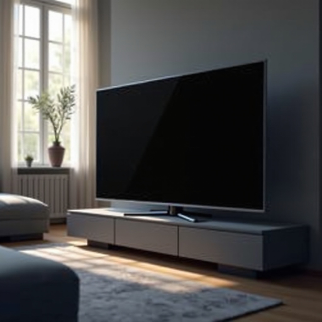 tela escura de TV Samsung