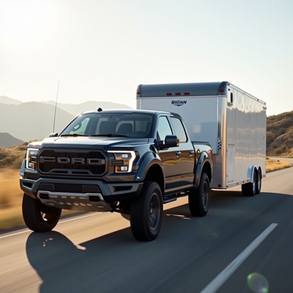how much can a rivian truck tow