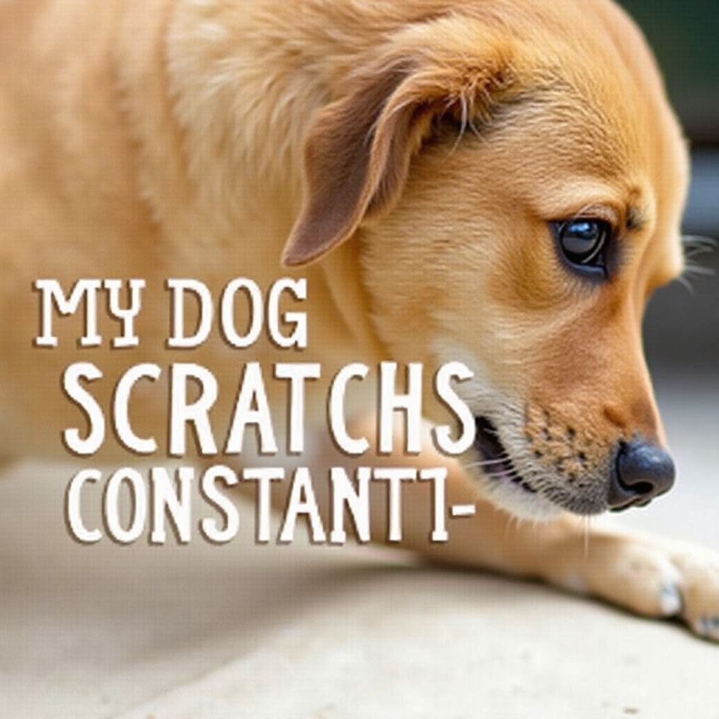 mijn hond krabt zich voortdurend