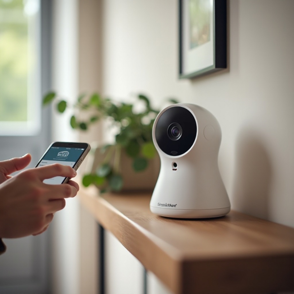 SimpliSafein sisäkamera ei yhdistä Wi-Fi-verkkoon