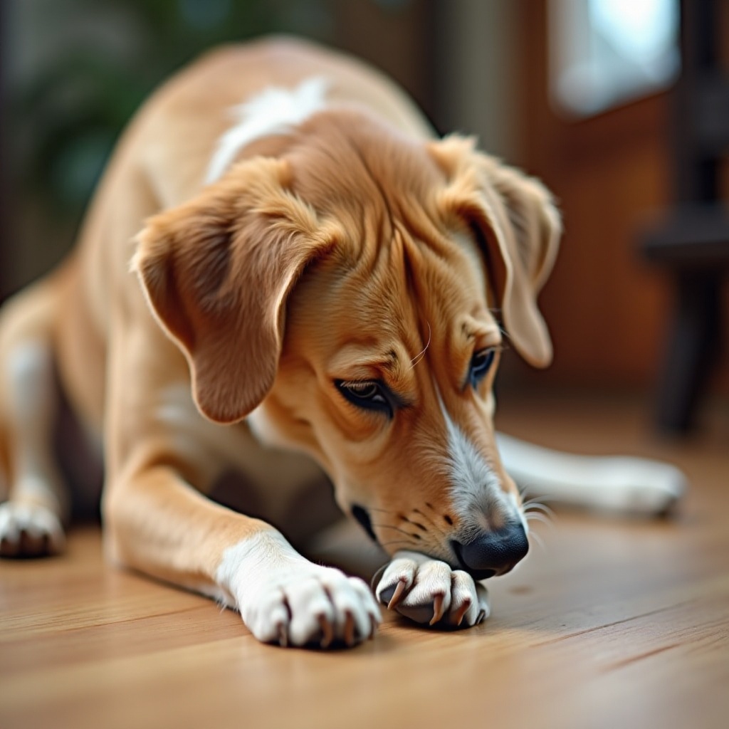 mijn hond krabt zich voortdurend