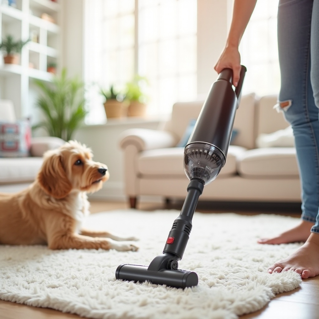 handstofzuiger hondenhaar