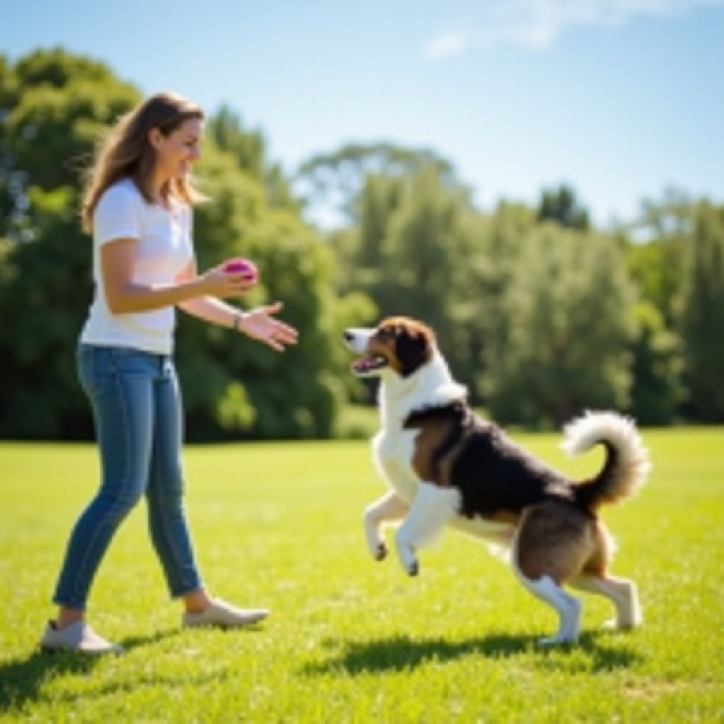 teach a dog to fetch