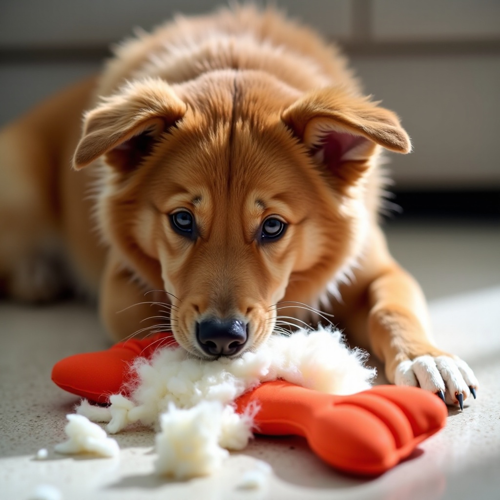 por que os cães gostam de tirar o enchimento dos brinquedos