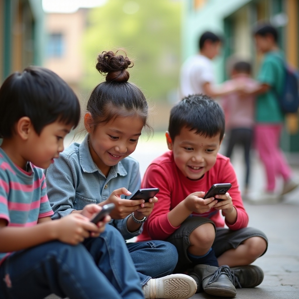 combien d'enfants ont un téléphone à un jeune âge