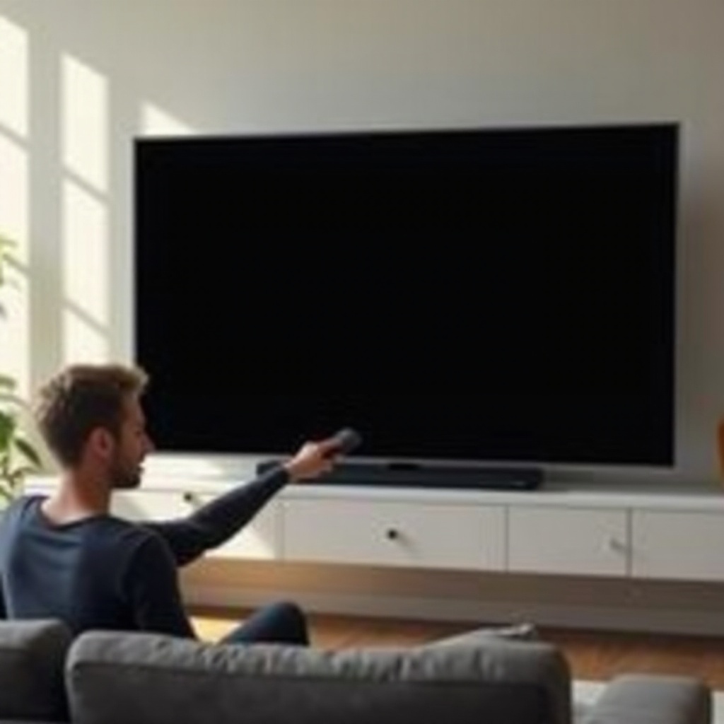 pantalla negra en la TV Roku con sonido