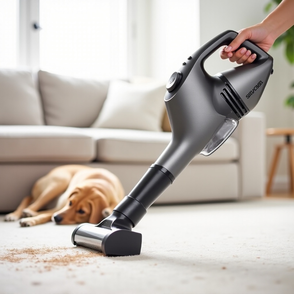 aspiradora de mano pelo de perro