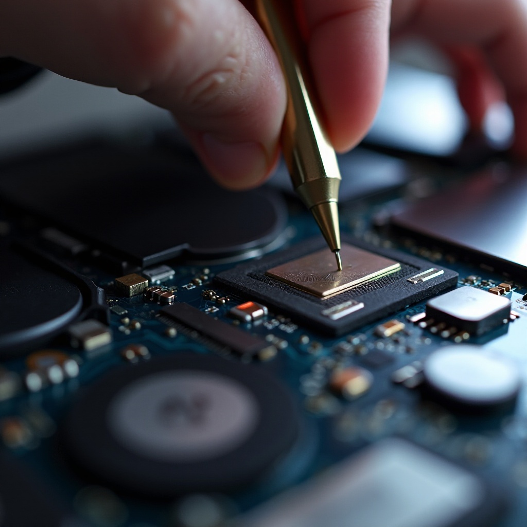 substituição da pasta térmica do laptop Asus