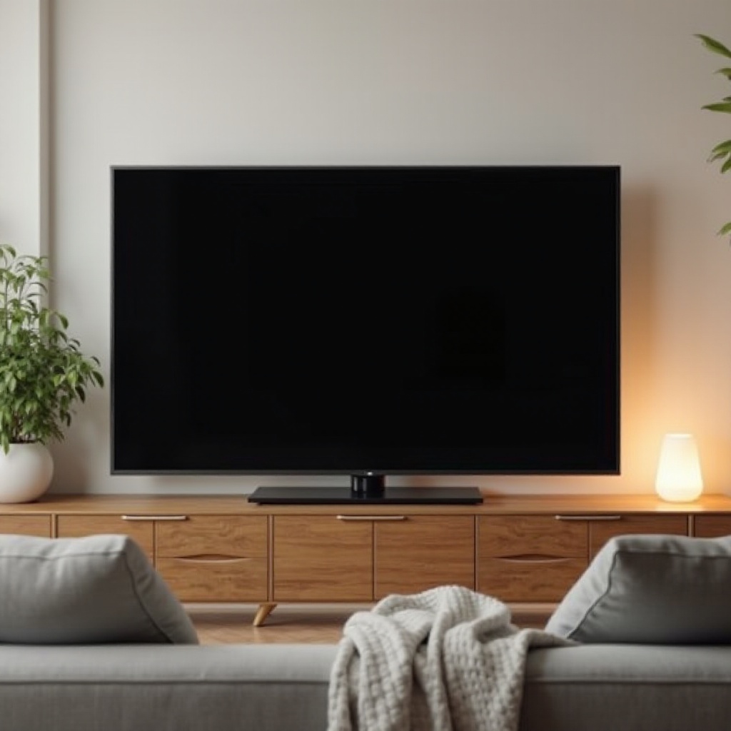 écran sombre de télévision Samsung