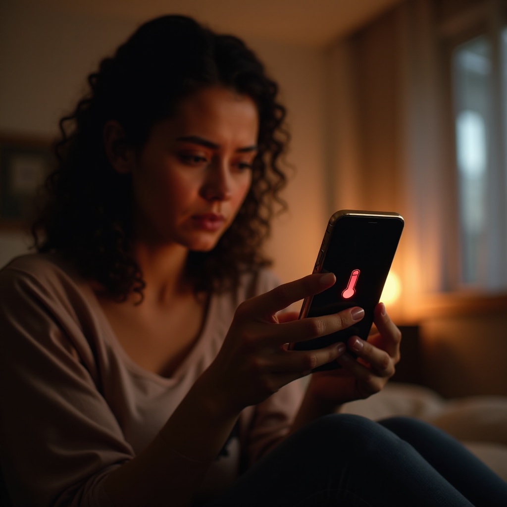 iphone oververhittingsscherm