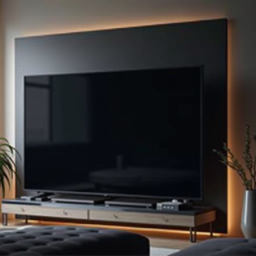 Samsung-tv donker scherm