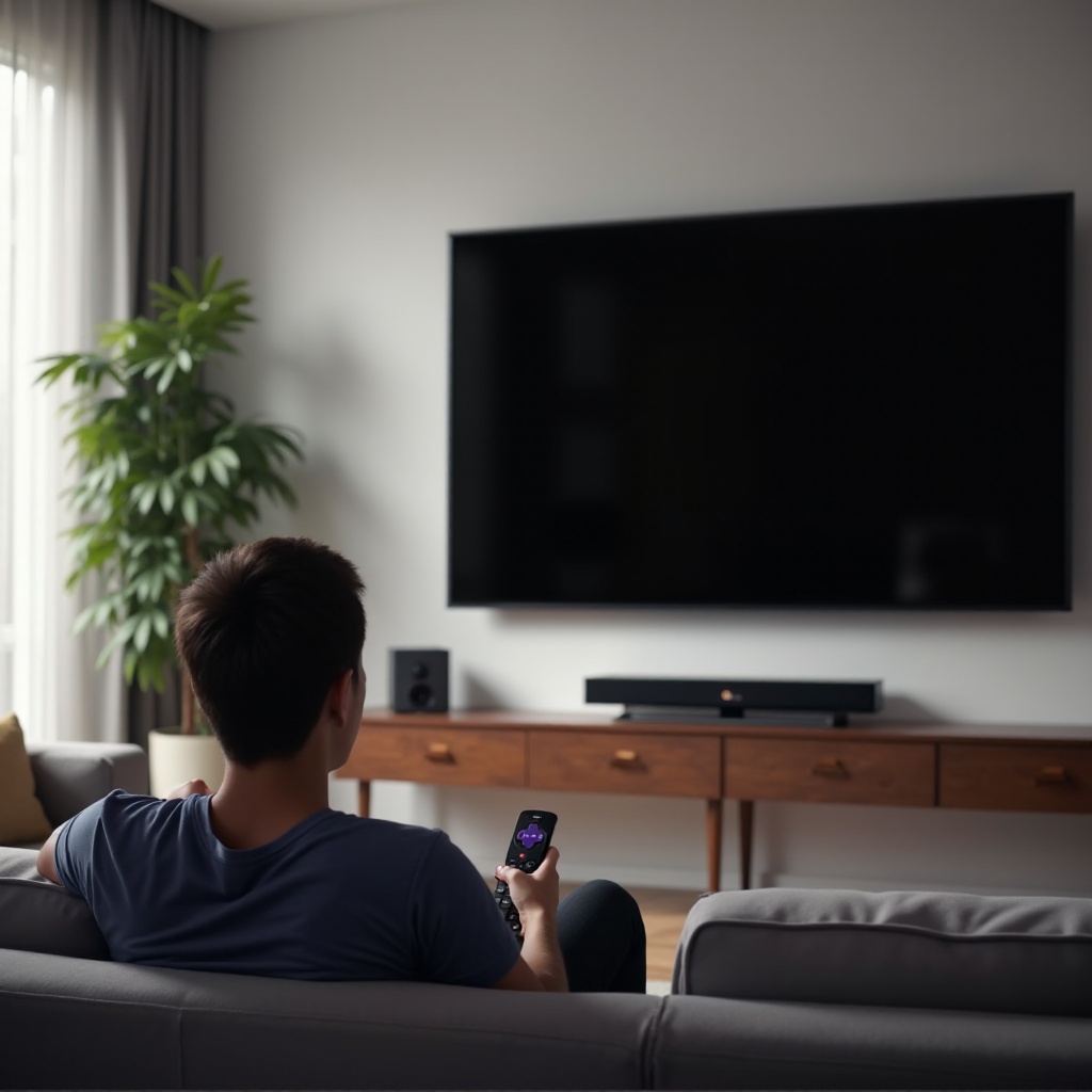 black screen on roku tv with sound