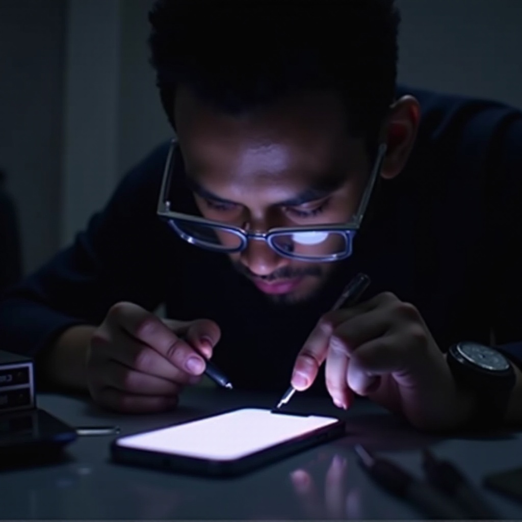 violetti viiva iPhonessa