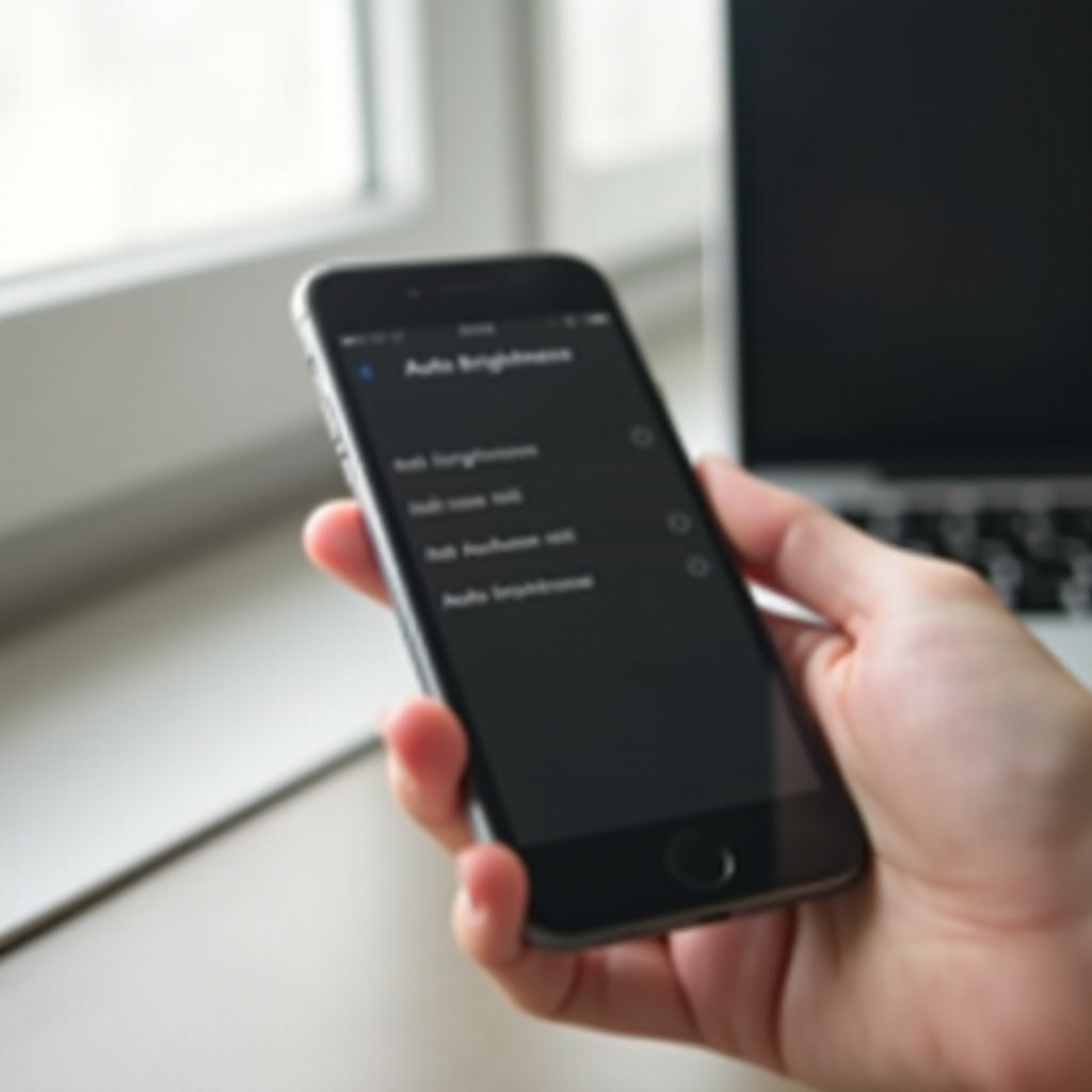 o brilho automático do iPhone não funciona