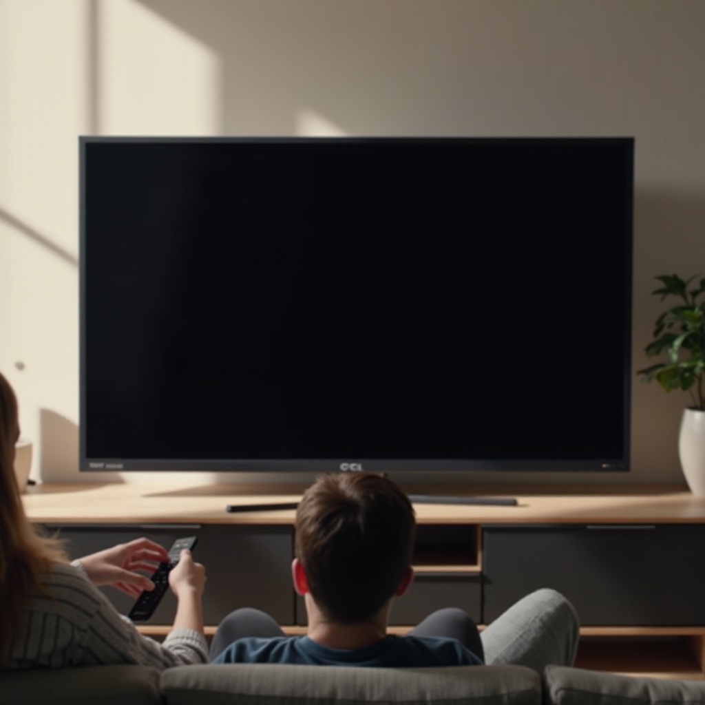 tcl tv turns on but no picture