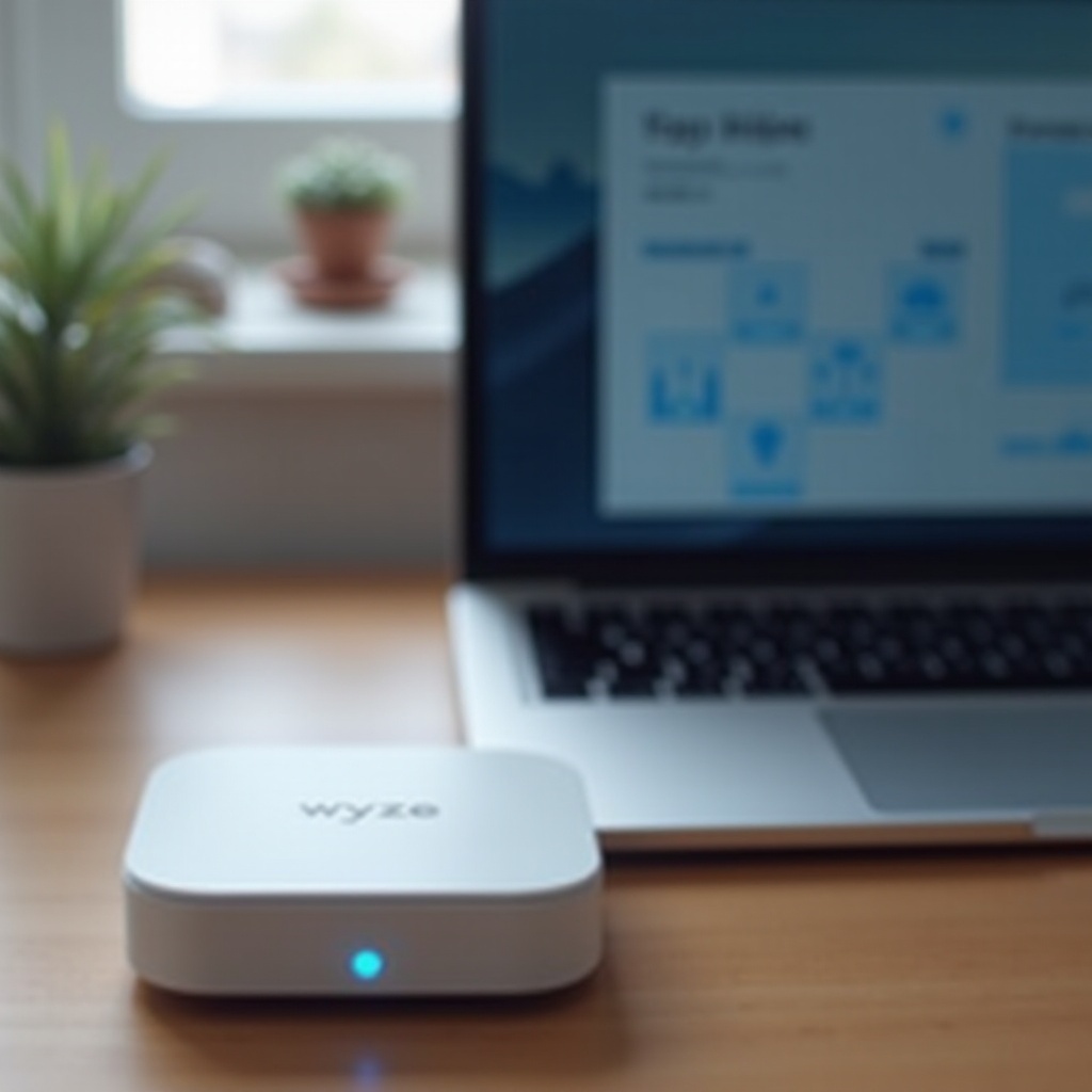 wyze base station flashing blue