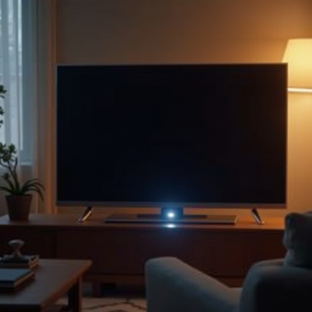 weißes Blinklicht am Vizio-Fernseher