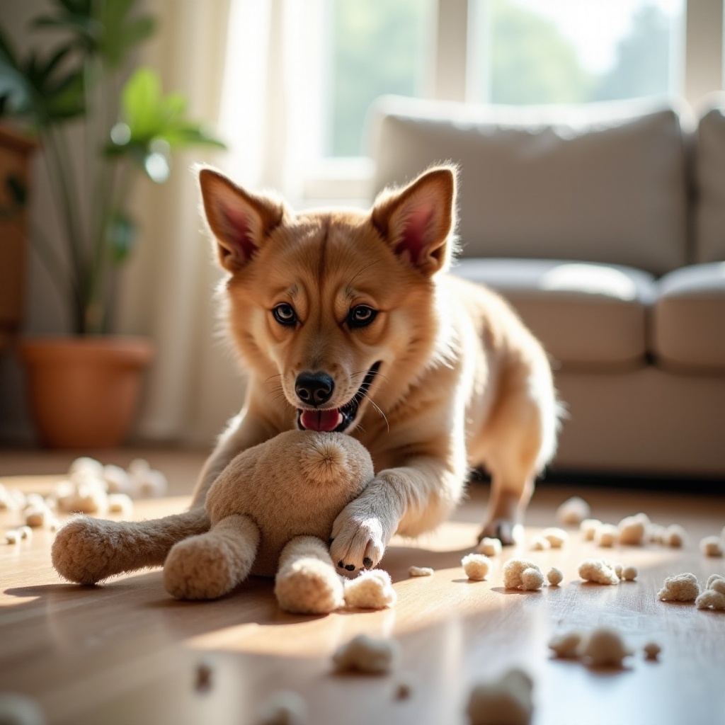 pourquoi les chiens aiment-ils retirer la bourre des jouets