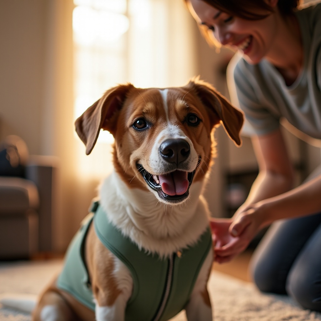 hoe je een hond een harnas omdoet