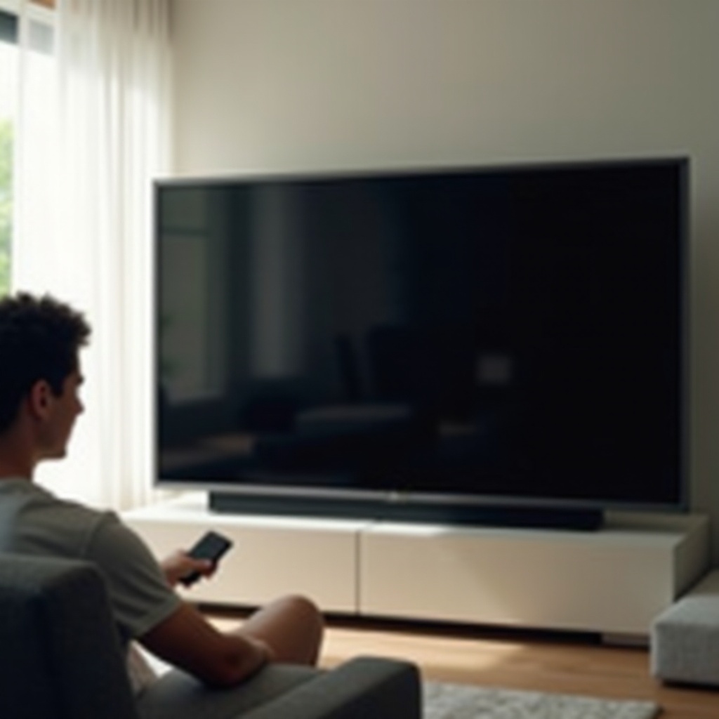 Vizio-televisiossa on ääni mutta ei kuvaa