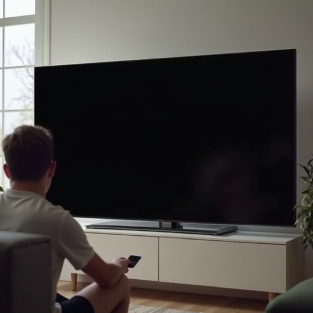 la télévision TCL s'allume mais il n'y a pas d'image