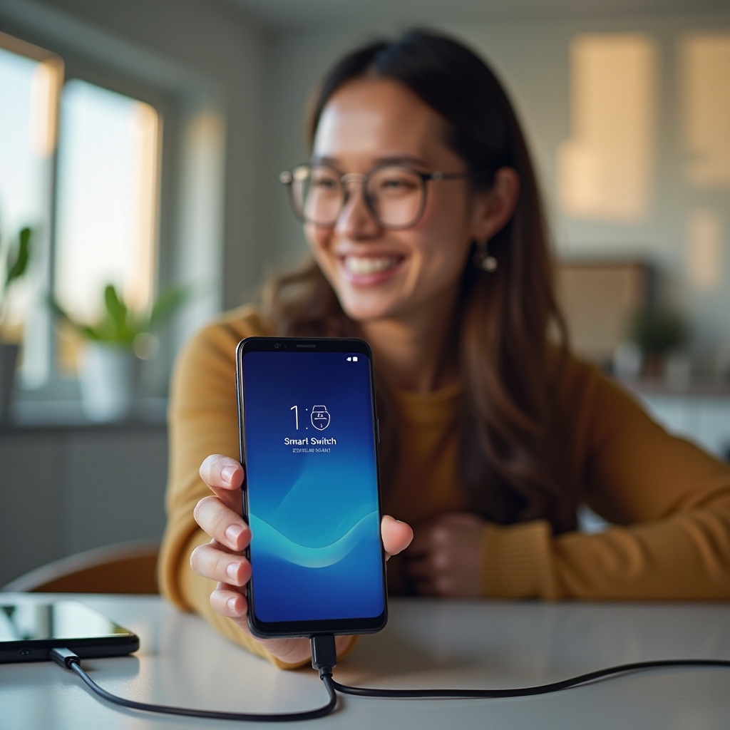 cuánto tiempo tarda la transferencia fácil de Samsung a un nuevo teléfono