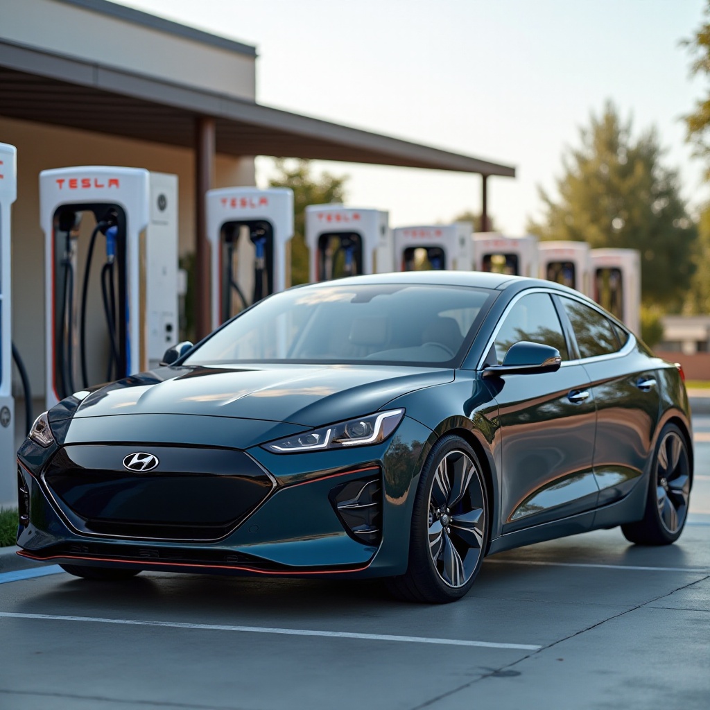 Kan de Ioniq 5 de Tesla-supercharger gebruiken?