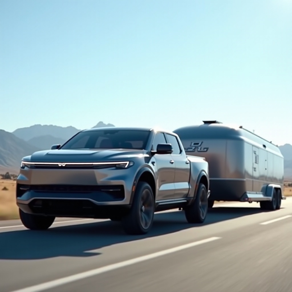 combien peut remorquer un camion rivian
