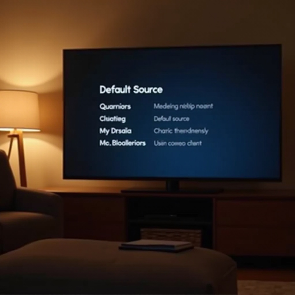 comment changer la source par défaut sur une télévision Samsung