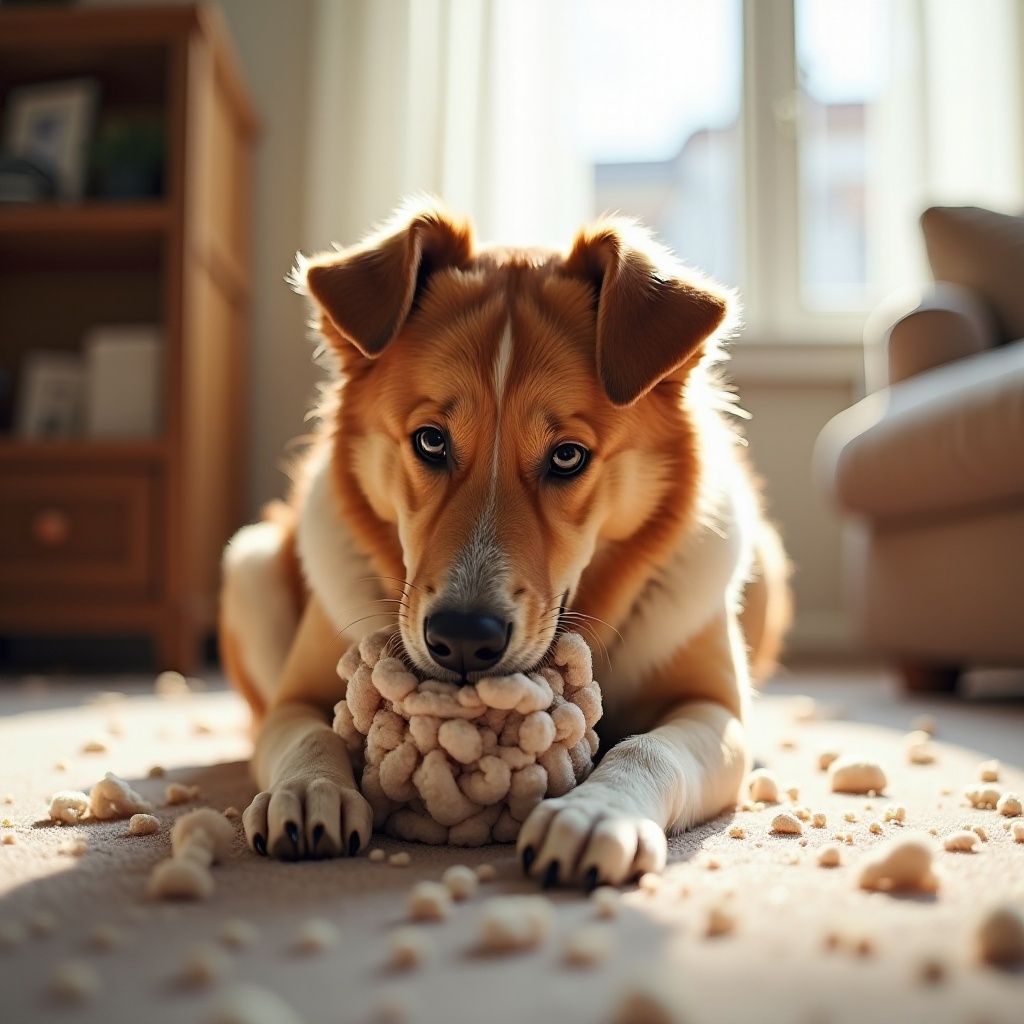 pourquoi les chiens aiment-ils retirer la bourre des jouets