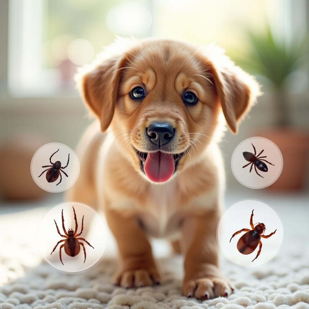 trattamento antipulci e anti-zecche per cuccioli